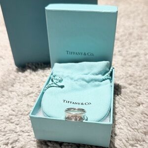 Tiffany & Co.   1837 Sterling Silver Ring with Iconic Blue Box